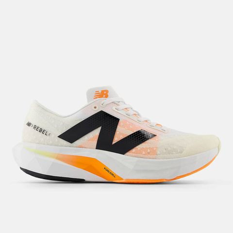 New Balance FuelCell Rebel v4 [WFCXCN4] 女 慢跑鞋 運動鞋 寬楦 緩震 白橘