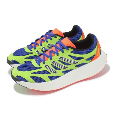 慢跑鞋 Adizero Aruku 男鞋 厚底 螢光黃 藍 緩震 運動鞋 愛迪達 JH8090