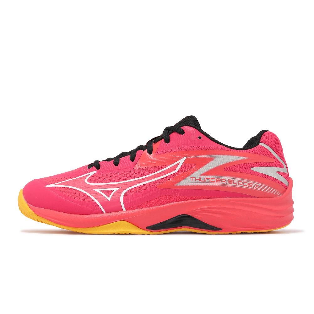 MIZUNO 美津濃   排球鞋 Thunder Blade Z 男鞋 女鞋 紅 橘 入門款 室內運動 羽排鞋 V1GA2370-02