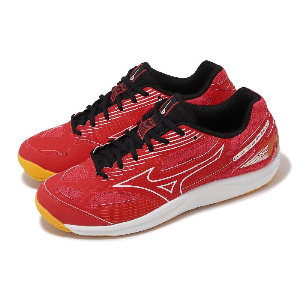 MIZUNO 美津濃   排球鞋 Cyclone Speed 4 男鞋 女鞋 紅 橘 入門款 室內運動 羽排鞋 V1GA2380-02