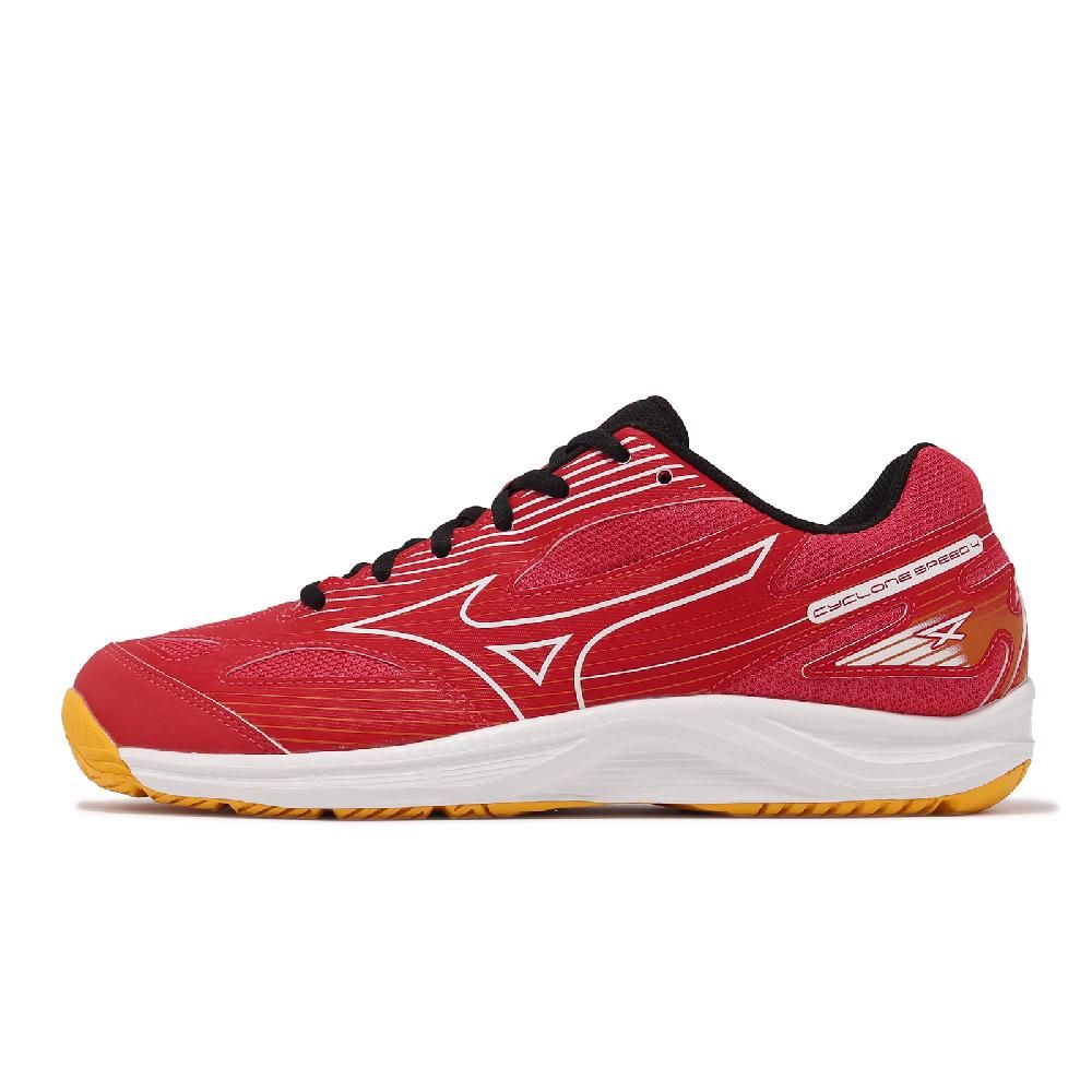 MIZUNO 美津濃   排球鞋 Cyclone Speed 4 男鞋 女鞋 紅 橘 入門款 室內運動 羽排鞋 V1GA2380-02