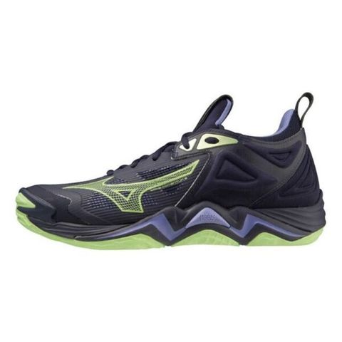 Mizuno Wave Momentum 3 [V1GA231211] 男 排球鞋 運動 訓練 緩震 美津濃 丈青 紫綠