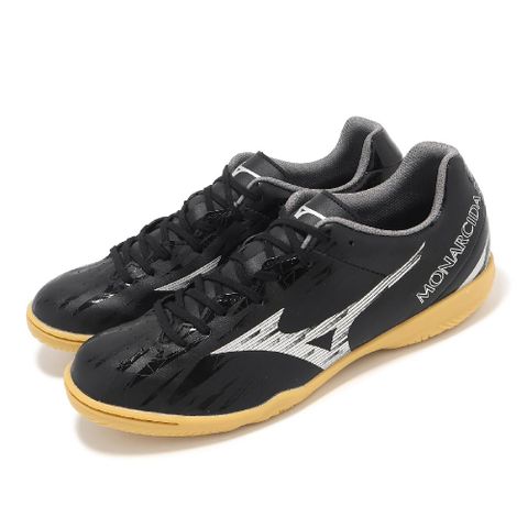 MIZUNO 美津濃 足球鞋 Monarcida Neo Sala Club In 男鞋 黑 白 寬楦 室內足球 Q1GA2428-00