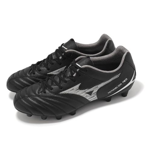 MIZUNO 美津濃 足球鞋 Monarcida Neo III Select 男鞋 寬楦 黑白 人工草皮 運動鞋 P1GA2425-03