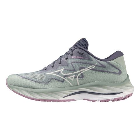 Mizuno Wave Rider 27 SSW [J1GD237524] 女 慢跑鞋 運動 路跑 一般型 美津濃 綠灰