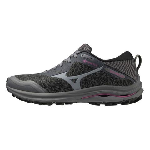 MIZUNO 美津濃 Mizuno Wave Rider GTX SW [J1GD218022] 女 慢跑鞋 超寬楦 運動 路跑 防水 灰