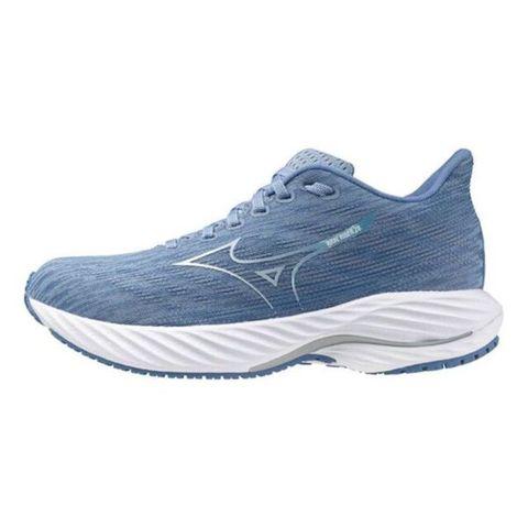 MIZUNO 美津濃 Mizuno Wave Rider 28 [J1GD240325] 女 慢跑鞋 運動 休閒 支撐 緩衝 透氣 藍 白