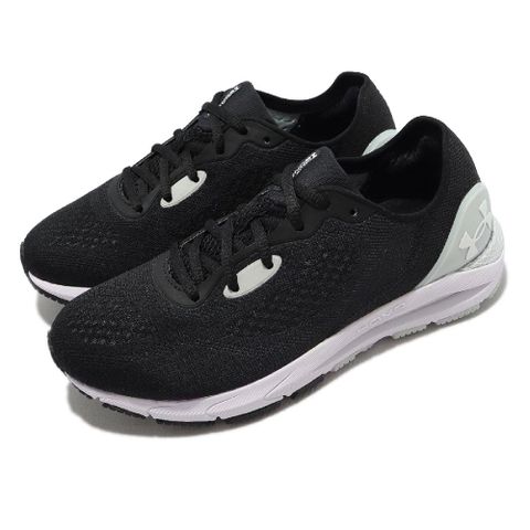 Under Armour 慢跑鞋 HOVR Sonic 5 女鞋 黑 白 透氣 緩震 網布 運動鞋 UA 3024906001