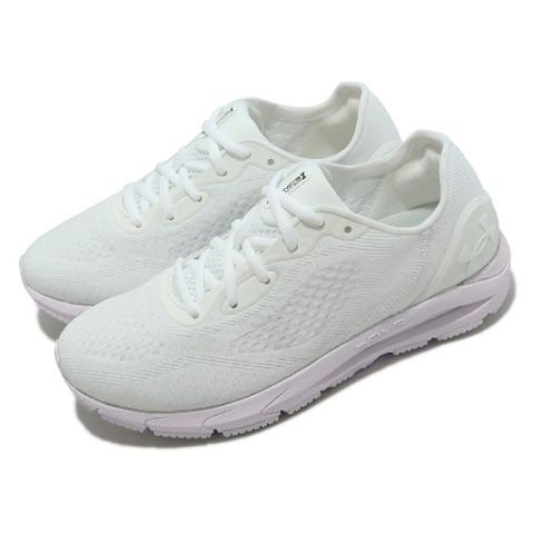 Under Armour 慢跑鞋 HOVR Sonic 5 女鞋 白 淡紫 透氣 緩震 網布 運動鞋 UA 3024906102