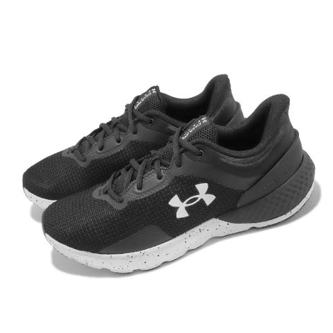 Under Armour 慢跑鞋 Charged Escape 4 男鞋 黑 白 路跑 支撐 運動鞋 UA 3025420002