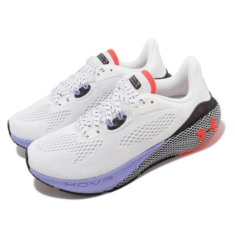 Under Armour 安德瑪 慢跑鞋 HOVR Machina 3 女鞋 白 紫 透氣 緩震 支撐 運動鞋 UA 3024907106