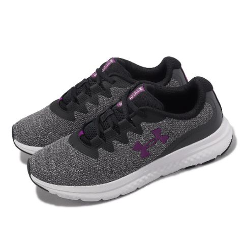 Under Armour 安德瑪 慢跑鞋 Charged Impulse 3 Knit 女鞋 灰 紫 針織鞋面 緩震 運動鞋 UA 3026686103