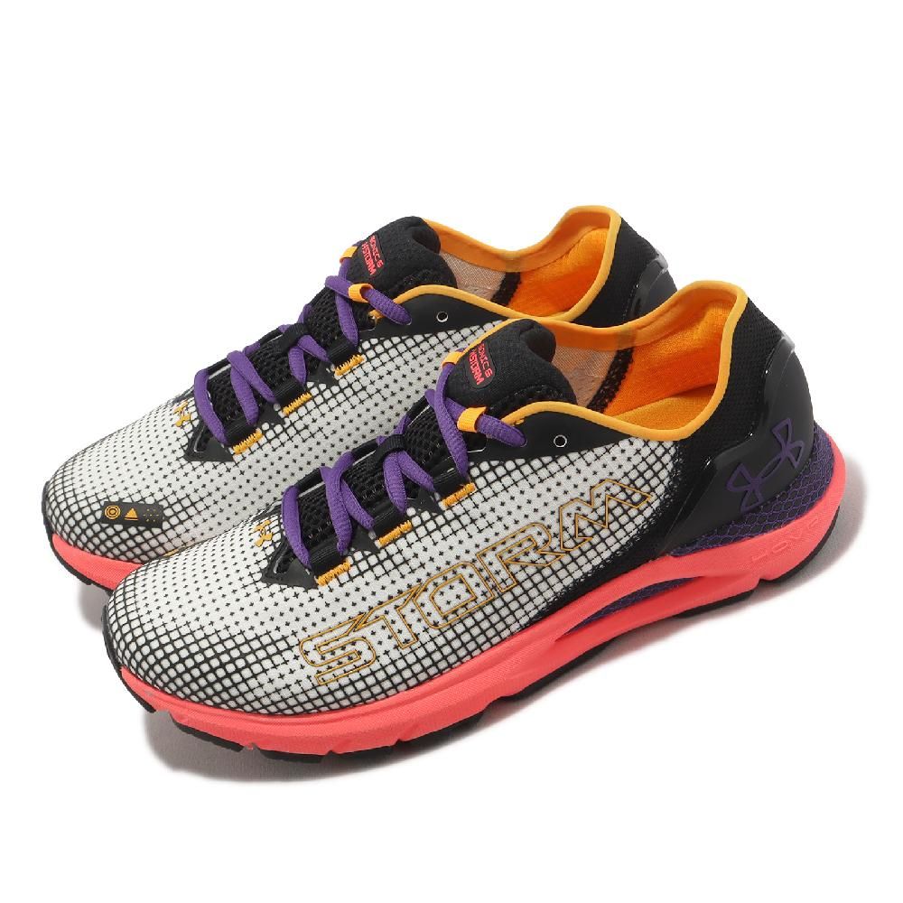 Under Armour  安德瑪 慢跑鞋 HOVR Sonic 6 Storm 女鞋 黑 粉 防潑水 運動鞋 緩震 路跑 UA 3026553300