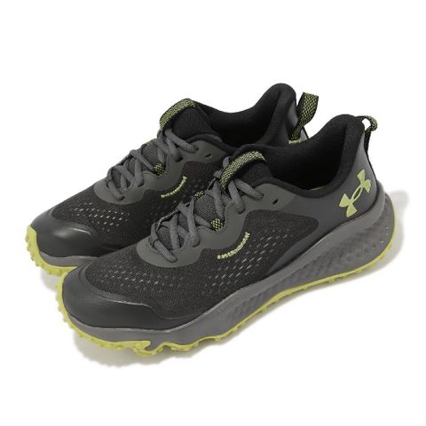 Under Armour 安德瑪 野跑鞋 Charged Maven Trail 男鞋 深灰 綠 緩震 戶外 運動鞋 UA 3026136100