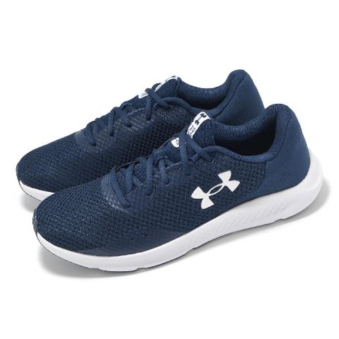 Under Armour Under Armour 安德瑪 慢跑鞋 Charged Pursuit 3 男鞋 藍 白 運動鞋 UA 3024878401