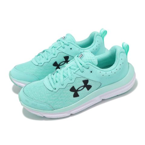 Under Armour Under Armour 安德瑪 慢跑鞋 Charged Assert 10 女鞋 湖水綠 黑 緩震 穩定 運動鞋 UA 3026179300