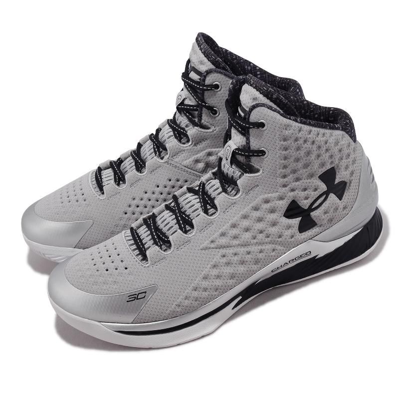 Under Armour 安德瑪籃球鞋Curry 1 BHM 男鞋灰銀運動鞋黑人歷史月UA