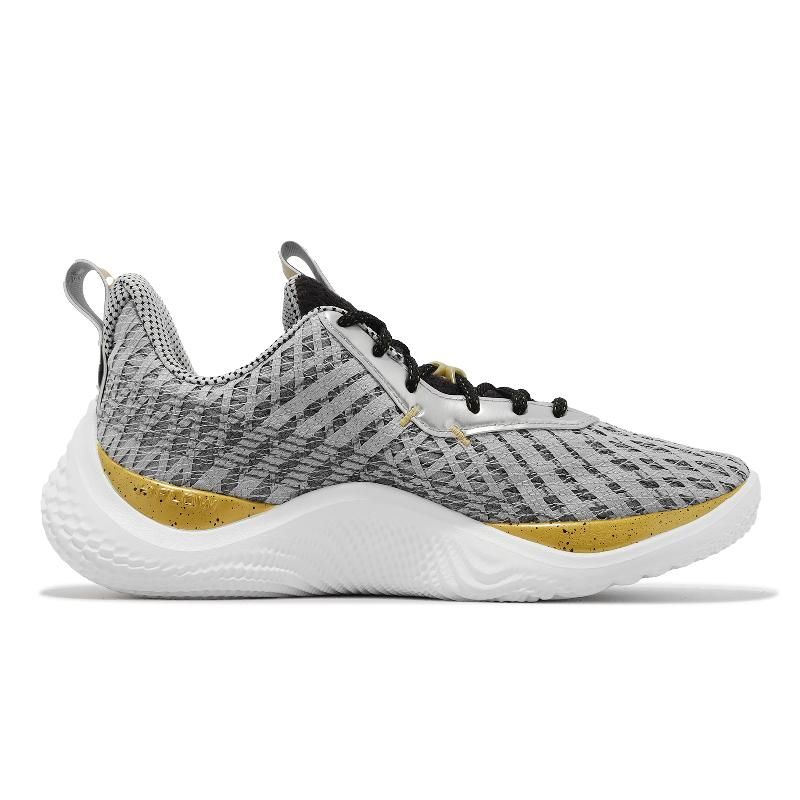 Under Armour 安德瑪籃球鞋Curry 10 Young Wolf 男鞋灰金運動鞋緩震10