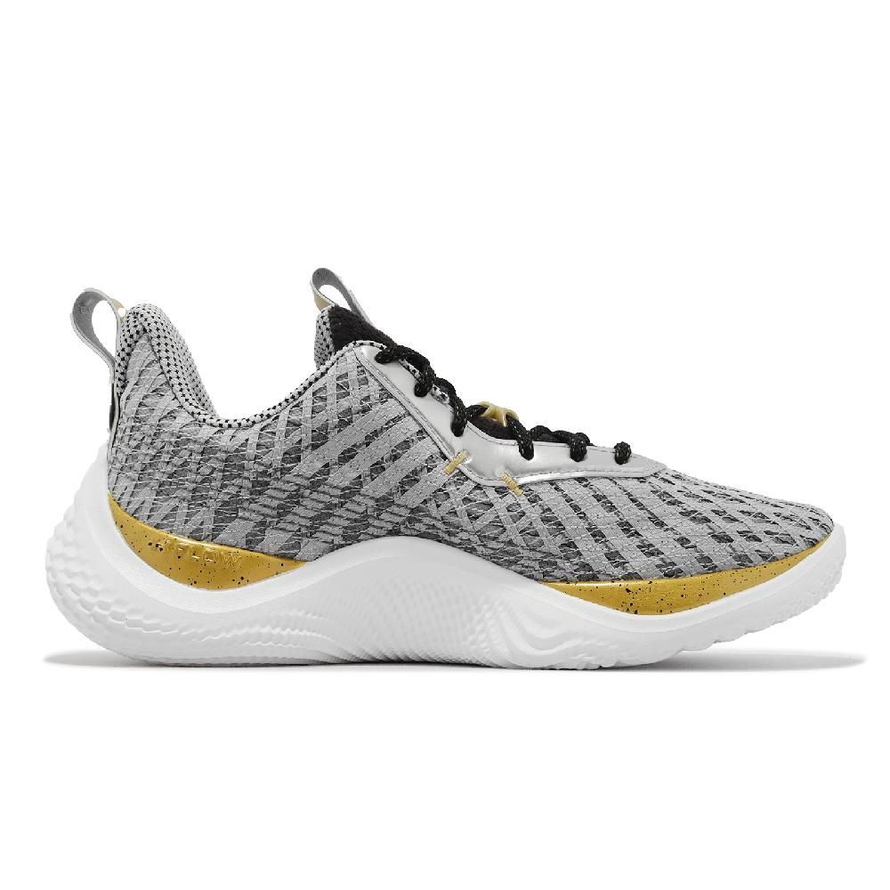 Under Armour  安德瑪 籃球鞋 Curry 10 Young Wolf 男鞋 灰 金 運動鞋 緩震 10代 UA 3026274101