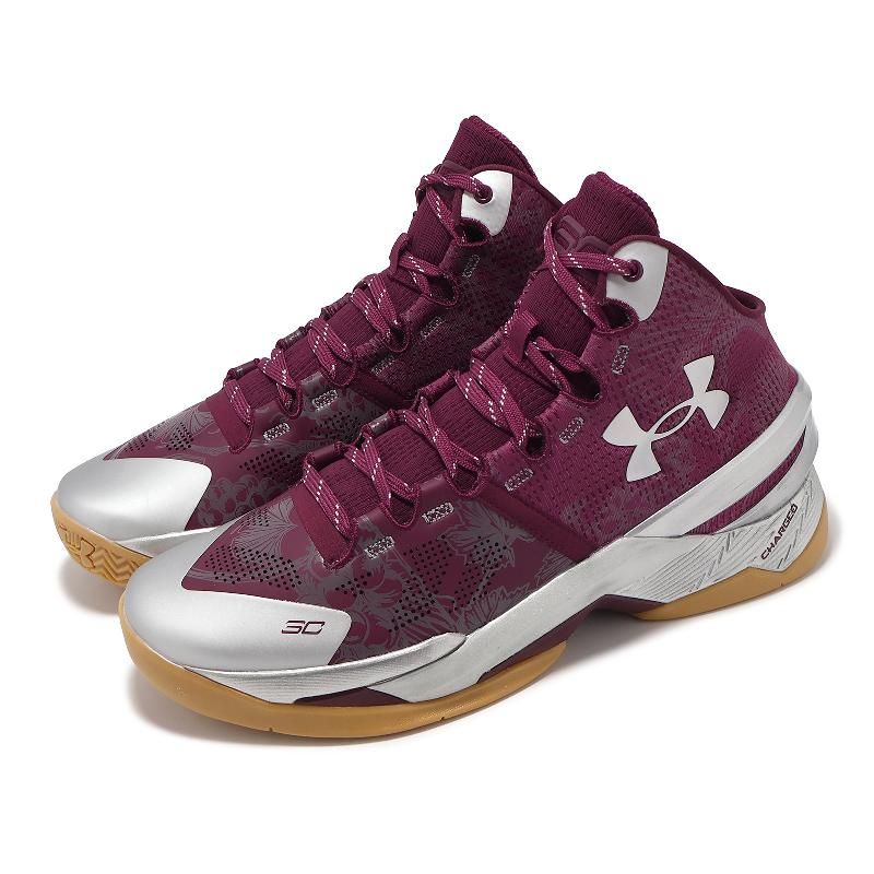 Under Armour 安德瑪籃球鞋Curry 2 Retro 男鞋紅銀緩衝支撐庫里