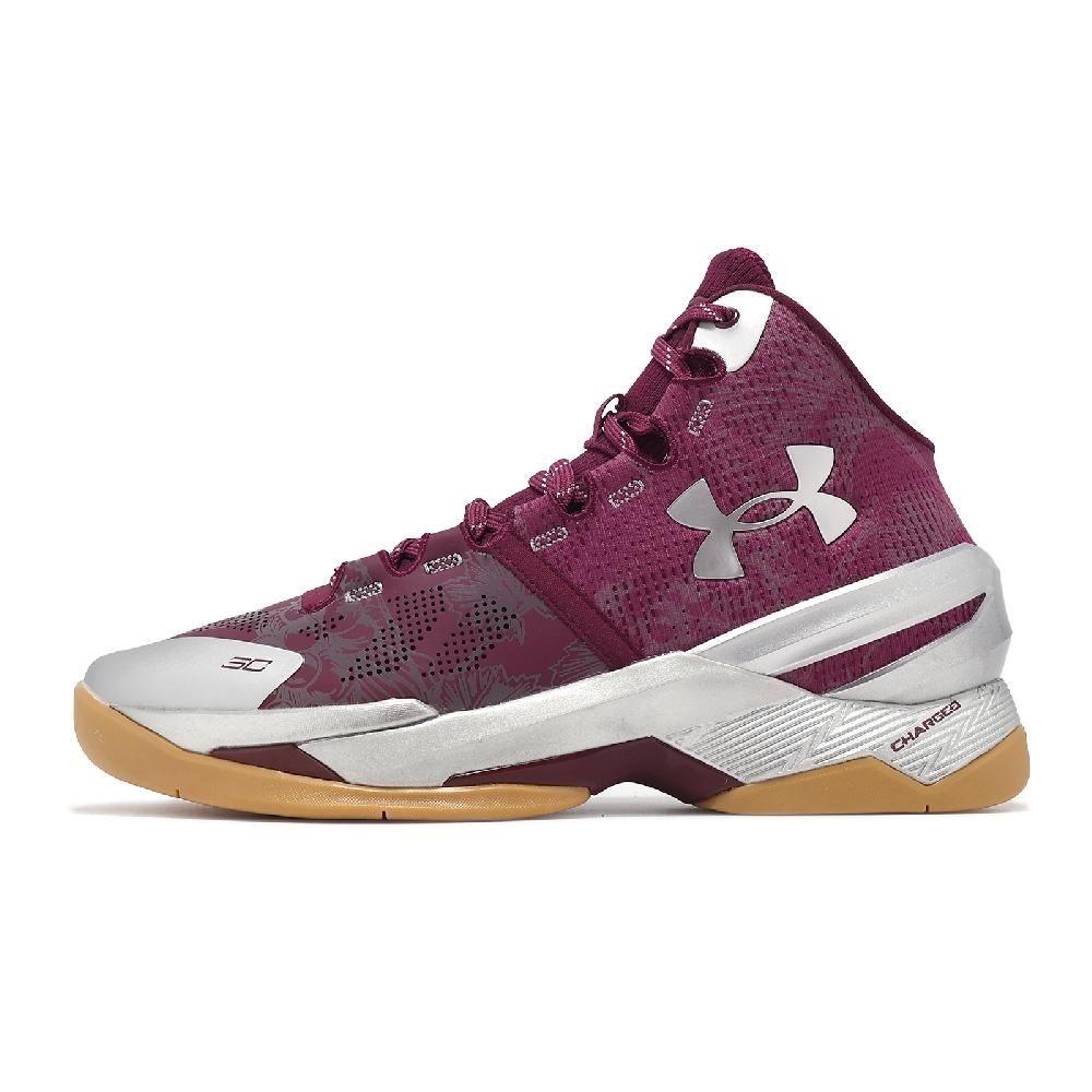 Under Armour 安德瑪籃球鞋Curry 2 Retro 男鞋紅銀緩衝支撐庫里復刻