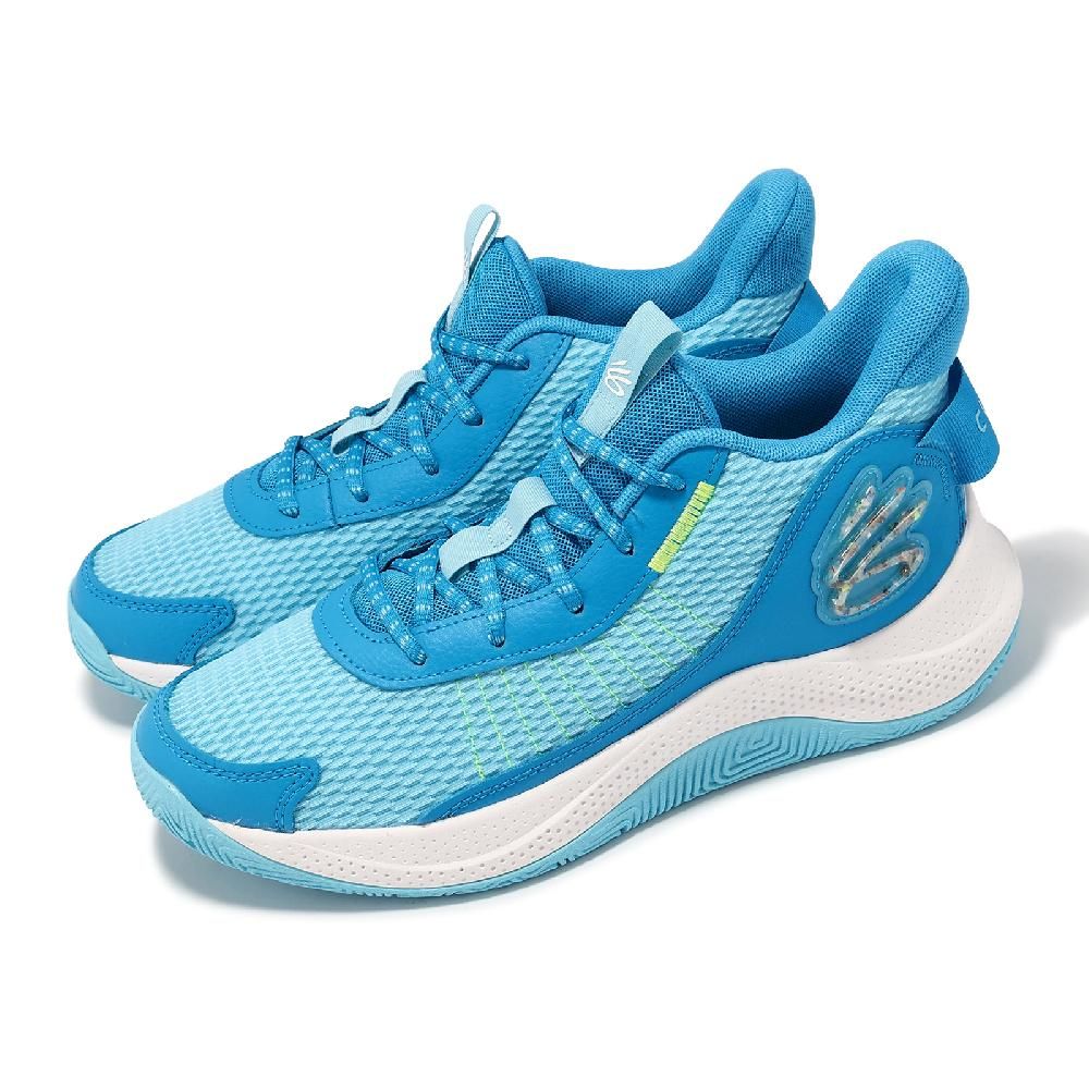 Under Armour  安德瑪 籃球鞋 Curry 3Z7 男鞋 藍 白 Curry 咖哩 子系列 緩衝 高筒 運動鞋 UA 3026622401