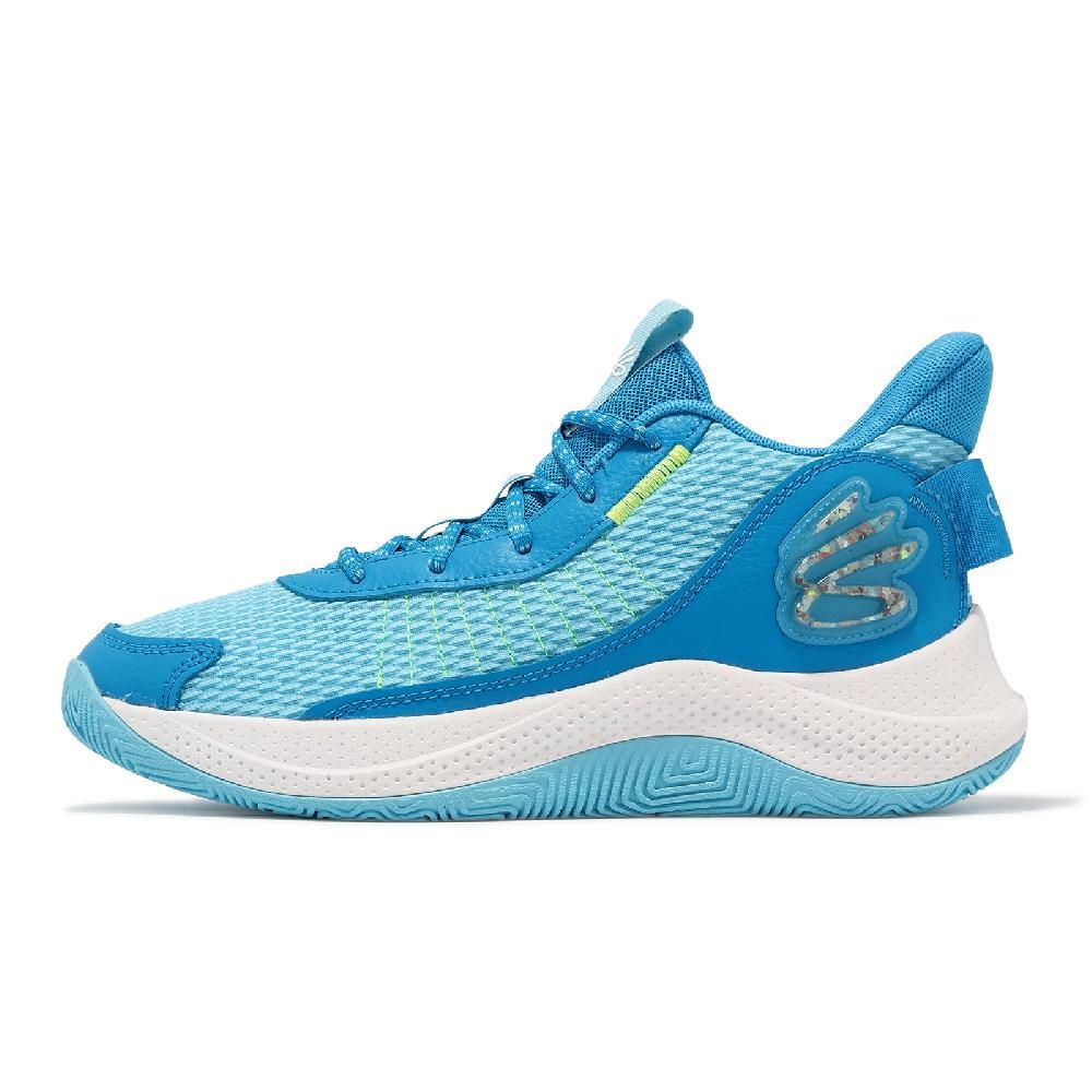 Under Armour  安德瑪 籃球鞋 Curry 3Z7 男鞋 藍 白 Curry 咖哩 子系列 緩衝 高筒 運動鞋 UA 3026622401