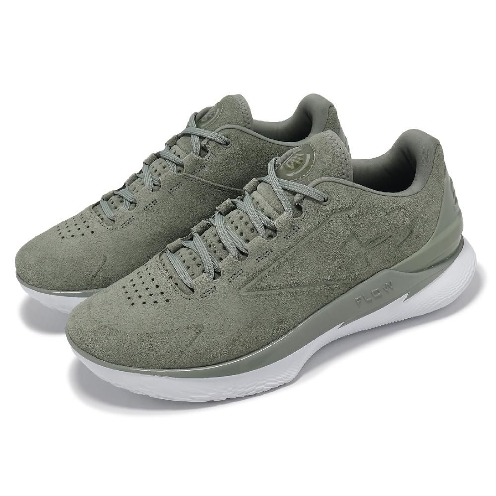 Under Armour  安德瑪 籃球鞋 Curry 1 Low Flotro Lux 男鞋 綠 白 Earth 李小龍 麂皮 運動鞋 3027603300