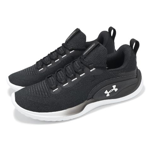 Under Armour 安德瑪 訓練鞋 Flow Dynamic 男鞋 黑 白 透氣 支撐 運動鞋 UA 3026106001
