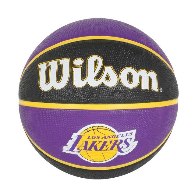 WILSON  NBA Team [WTB1300XBLAL] 籃球 7號 隊徽球 耐磨 橡膠 室外 湖人隊