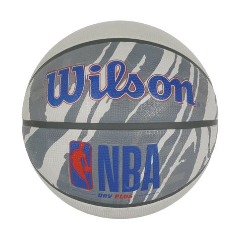 WILSON NBA DRV Plus [WTB9202] 籃球 7號 耐磨 橡膠 室外 抓地力強 火紋灰