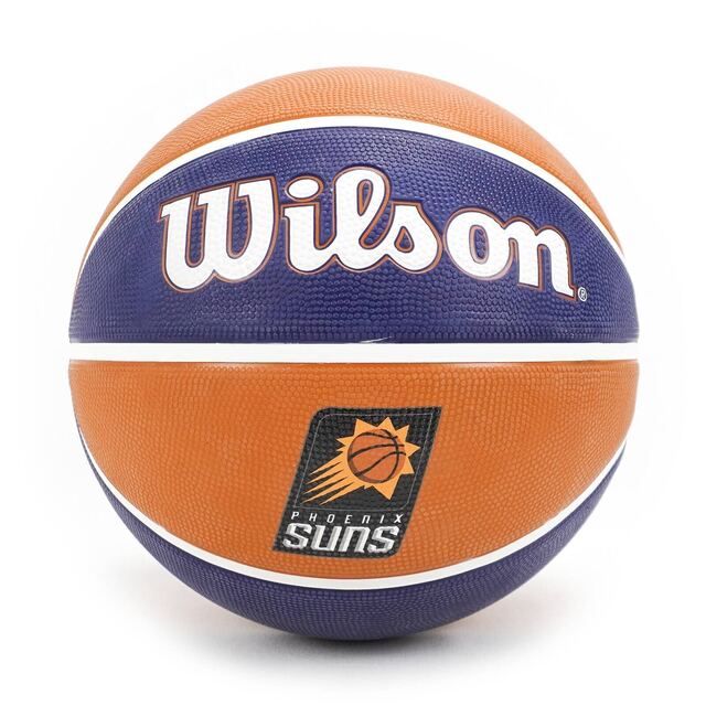 WILSON  NBA Team [WTB1300XBPHO] 籃球 7號 隊徽球 耐磨 橡膠 室外 太陽隊