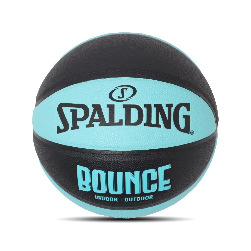 SPALDING 斯伯丁   籃球 Bounce In/Outdoor Basketball 黑 藍綠 合成皮革 室內 室外 7號球  SPB91007