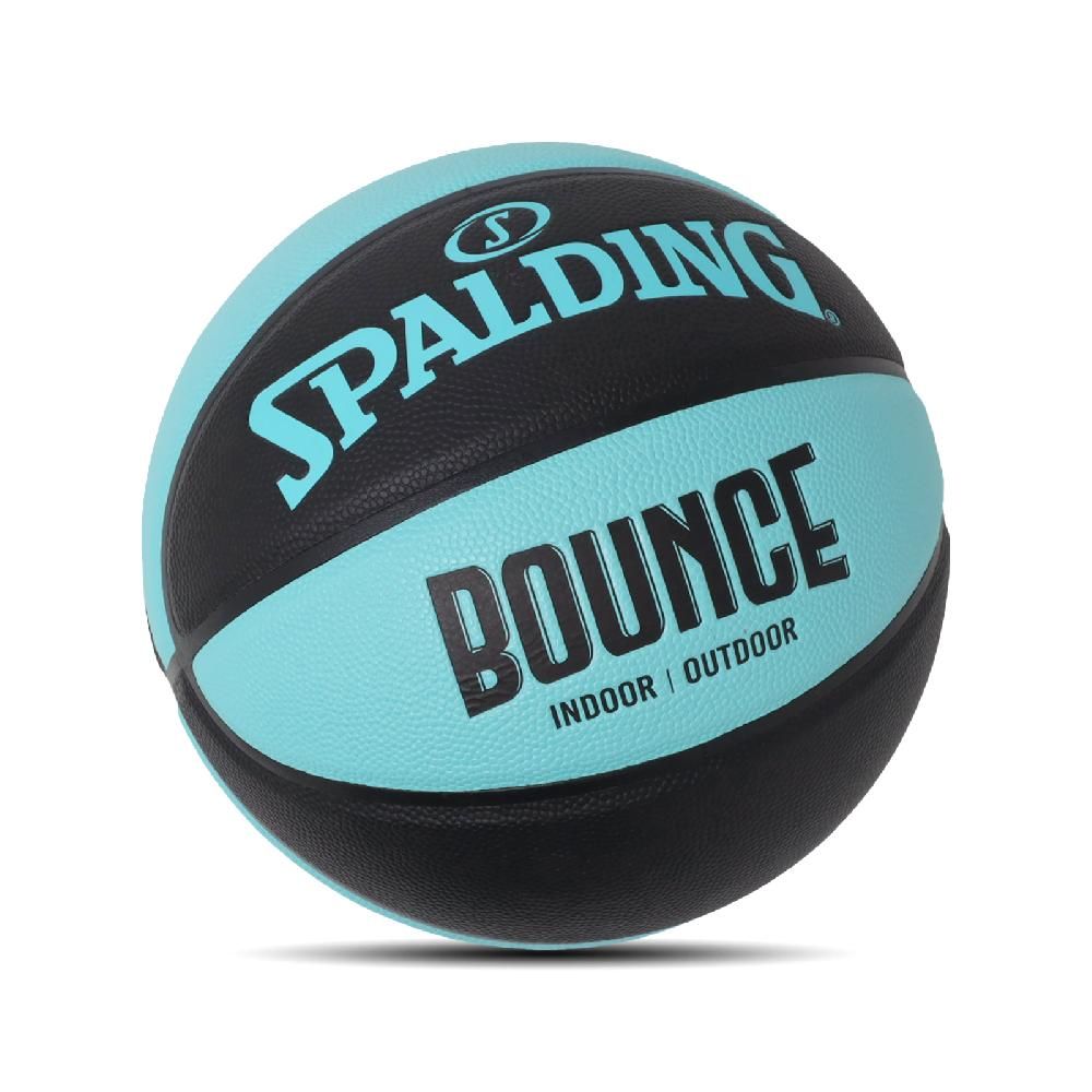 SPALDING 斯伯丁   籃球 Bounce In/Outdoor Basketball 黑 藍綠 合成皮革 室內 室外 7號球  SPB91007