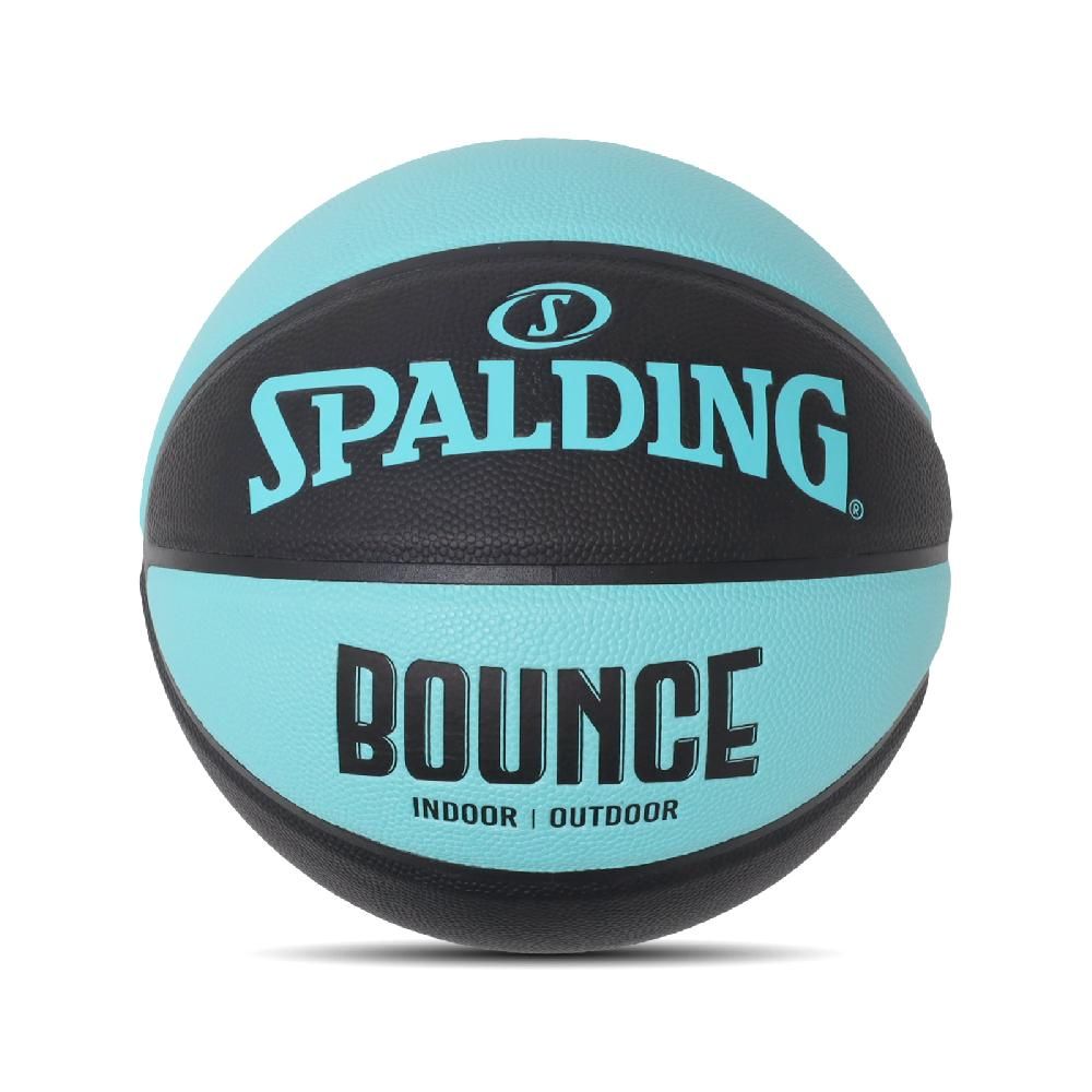 SPALDING 斯伯丁   籃球 Bounce In/Outdoor Basketball 黑 藍綠 合成皮革 室內 室外 7號球  SPB91007