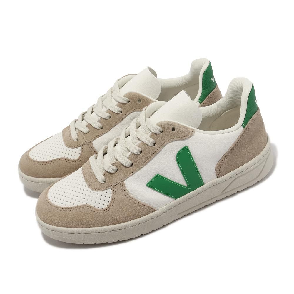 VEJA  休閒鞋 V-10 Chromefree Leather 男鞋 卡其 棕 綠 法國小白鞋 麂皮 VX0503146B