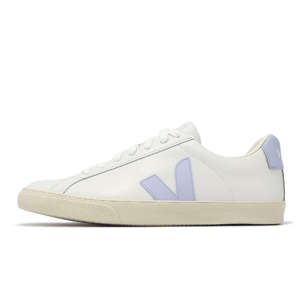 VEJA  休閒鞋 Esplar Logo Leather 女鞋 白 藍 皮革 法國 經典小白鞋 EO0203650A