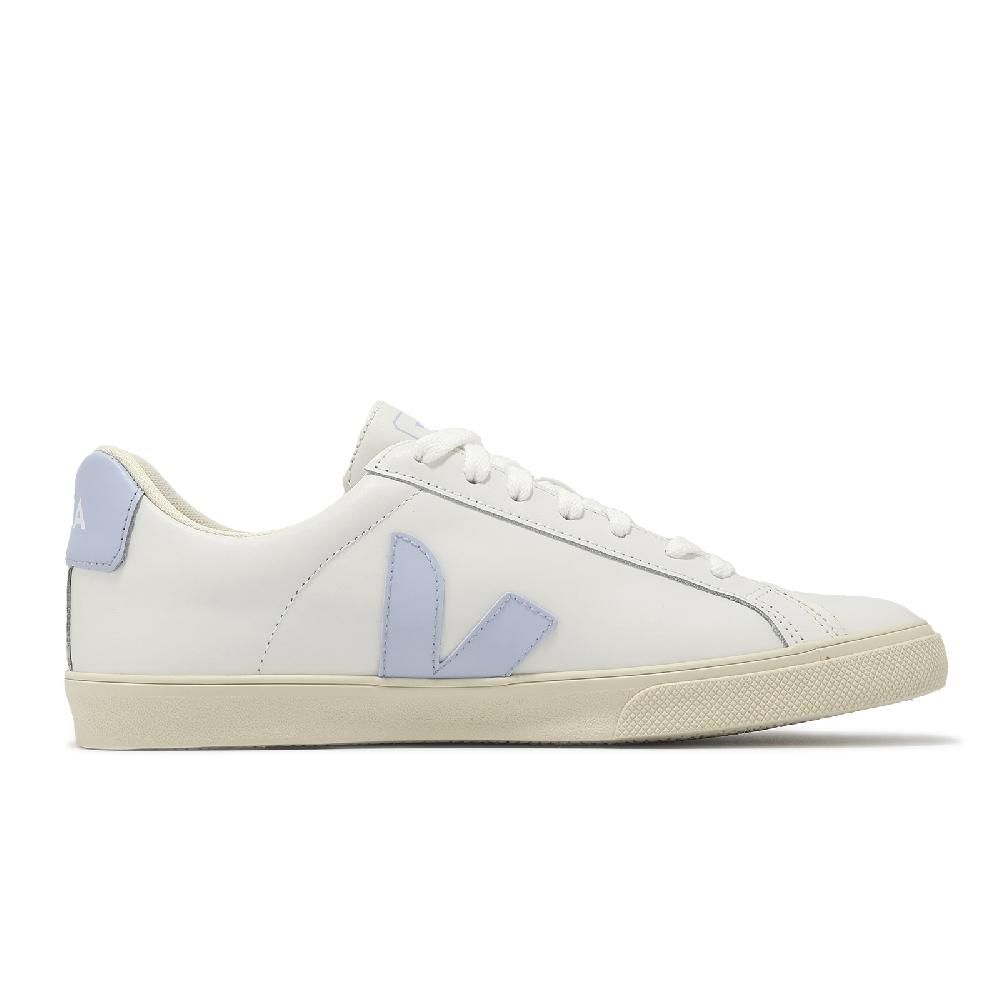 VEJA  休閒鞋 Esplar Logo Leather 女鞋 白 藍 皮革 法國 經典小白鞋 EO0203650A