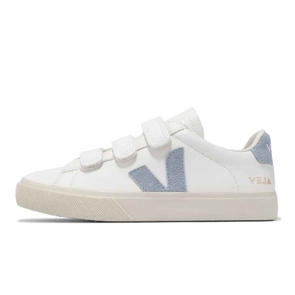 VEJA 休閒鞋 Recife Logo Chromefree Leather 女鞋 白藍 魔鬼氈 經典小白鞋 RC0502946A