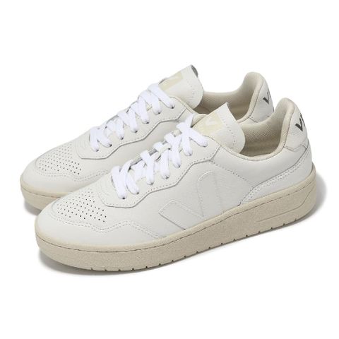 VEJA 休閒鞋 V-90 O.T. Leather 女鞋 白 皮革 拼接 經典小白鞋 復古 VD2003380A