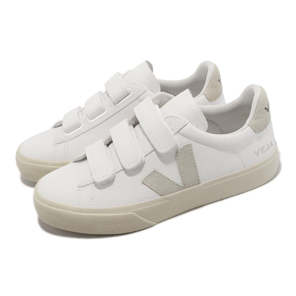 VEJA  休閒鞋 Recife Logo Chromefree Leather 女鞋 白 灰 魔鬼氈 小白鞋 RC0502919A