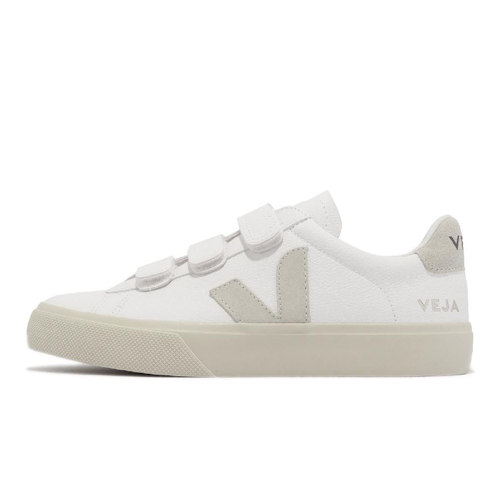 VEJA  休閒鞋 Recife Logo Chromefree Leather 女鞋 白 灰 魔鬼氈 小白鞋 RC0502919A