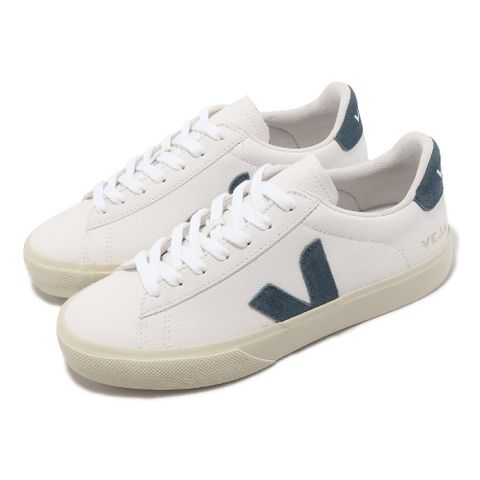 VEJA 休閒鞋 Campo Chromefree Leather 女鞋 白 藍 皮革 小白鞋 百搭 經典款 CP0503121A