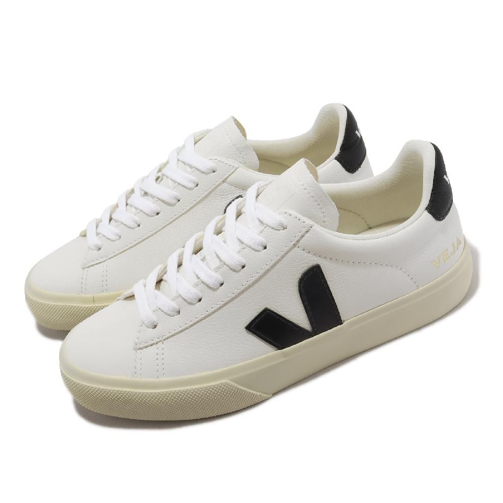 VEJA  休閒鞋 Campo Chromefree Leather 白 黑 女鞋 經典款 小白鞋 百搭 CP0501537A