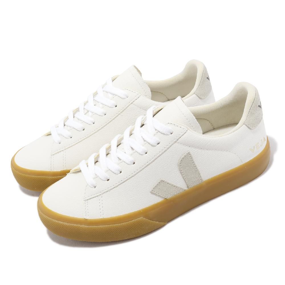 VEJA  休閒鞋 Campo Chromefree Leather 女鞋 白 灰 皮革 小白鞋 膠底 經典款 CP0503147A