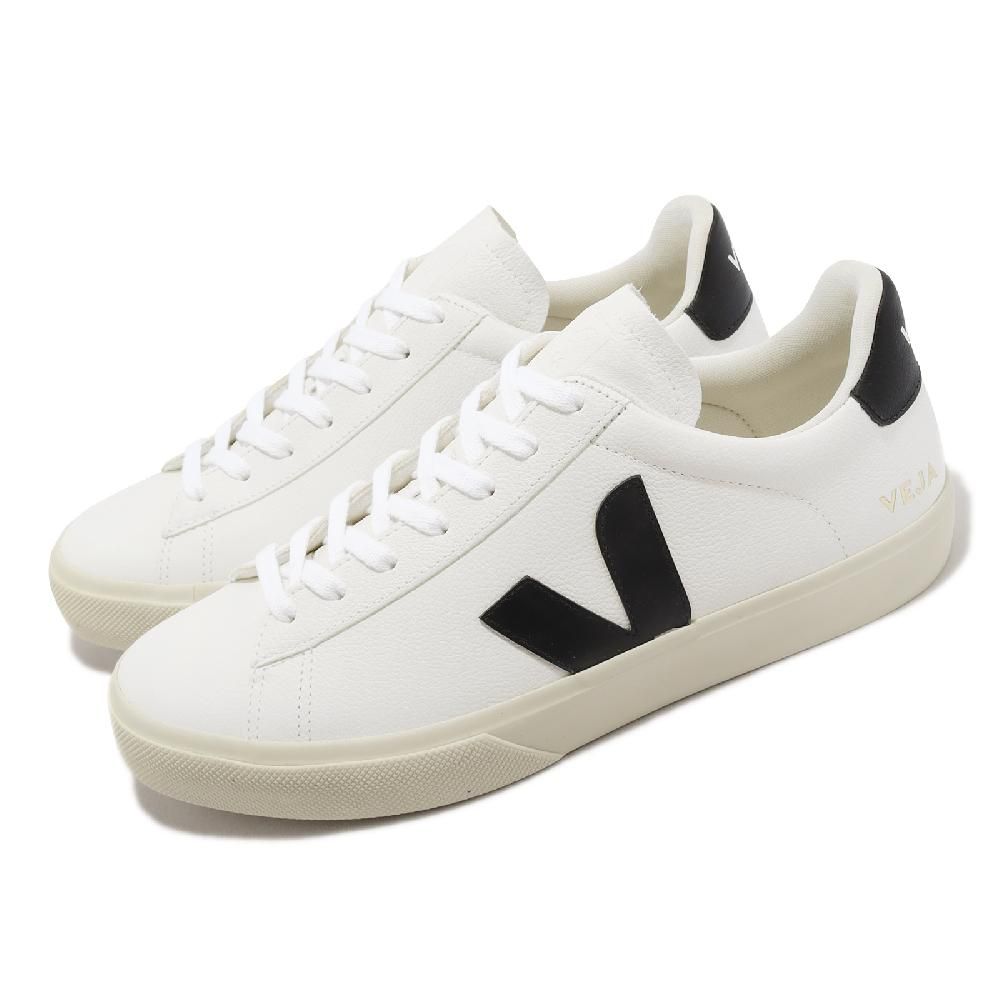 VEJA  休閒鞋 Campo Chromefree Leather 男鞋 白 黑 奶油底 法國小白鞋 百搭 CP0501537B