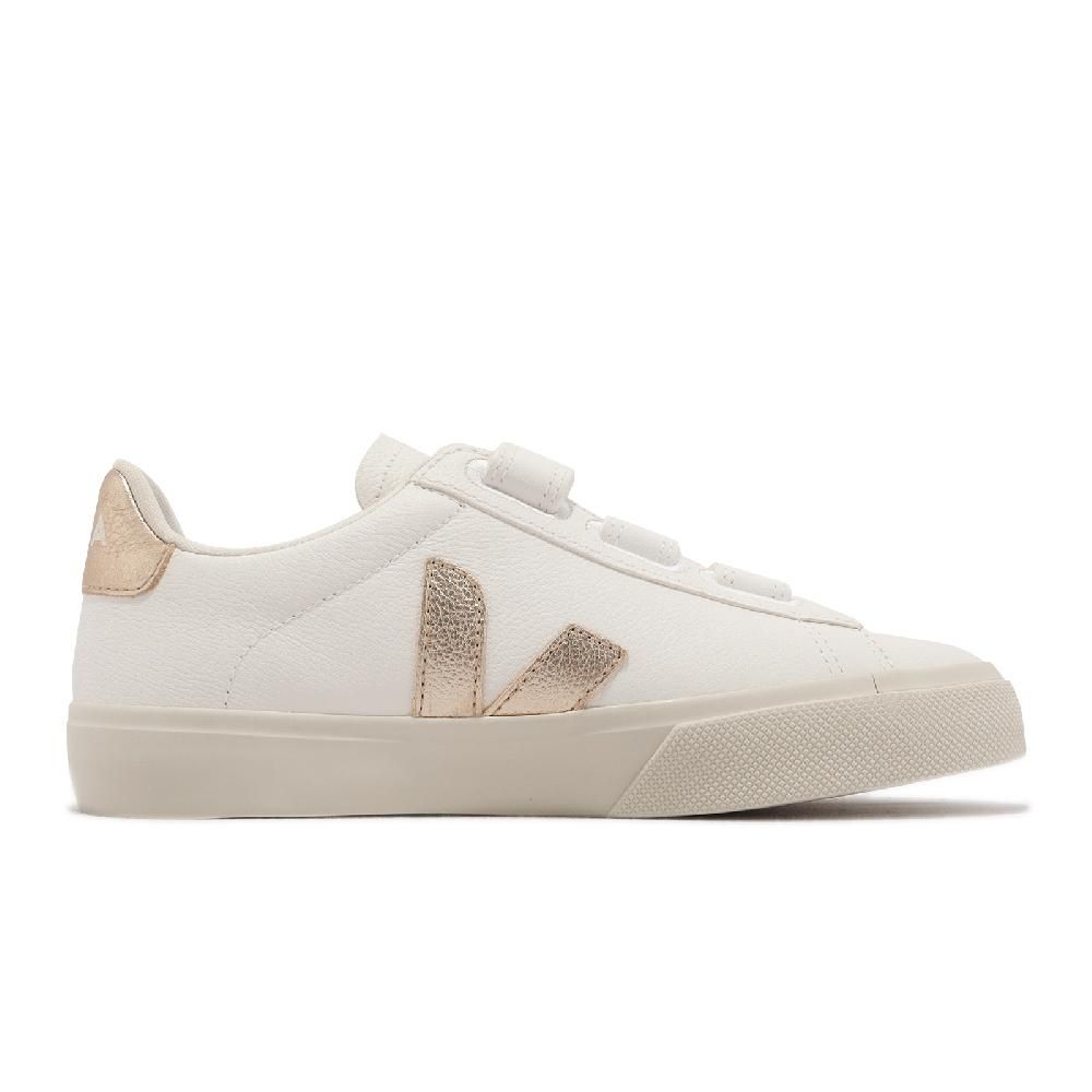 VEJA  休閒鞋 Recife Logo Chromefree Leather 女鞋 白 香檳金 奶油底 RC0502762A