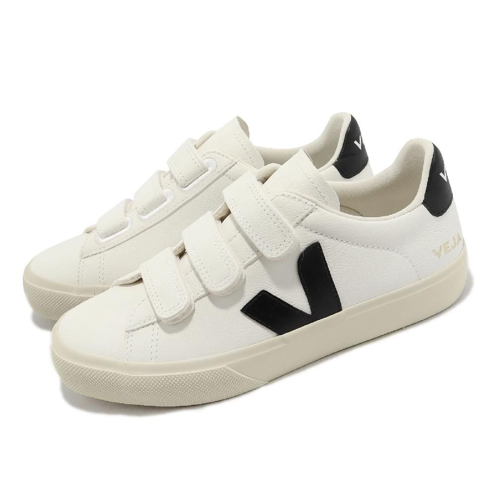 VEJA  休閒鞋 Recife Logo Chromefree Leather 女鞋 白 黑 法國小白鞋 皮革 魔鬼氈  RC0502790A