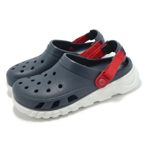 Crocs 卡駱馳 洞洞鞋 Duet Max II Clog 男鞋 女鞋 暗藍 蝸輪克駱格 魔鬼氈 休閒鞋 卡駱馳 20877648I