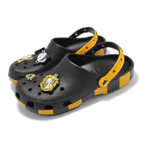 Crocs 卡駱馳 洞洞鞋 Hufflepuff Classic Clog 男鞋 女鞋 黑黃 赫夫帕夫 哈利波特 休閒鞋 21052990H